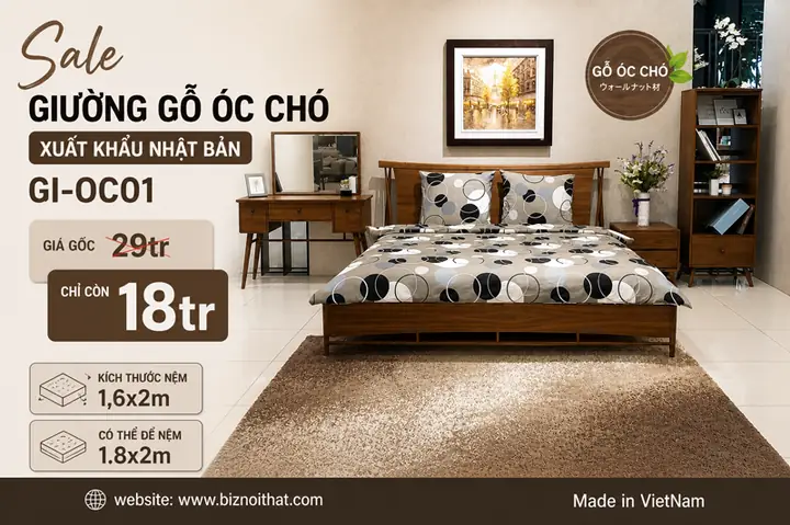 Nội Thất Gỗ Óc Chó Xuất Khẩu