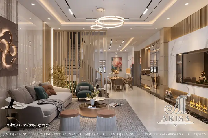 Nội Thất Nhà Ống 3 Tầng Đẹp
