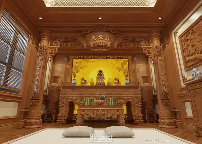 Nội Thất Phòng Thờ Tân Cổ Điển