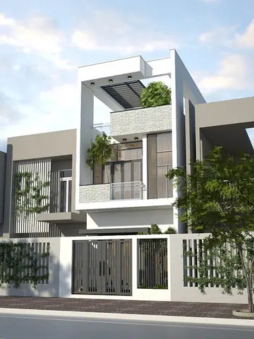 Phối Cảnh Nhà 2 Tầng Đẹp