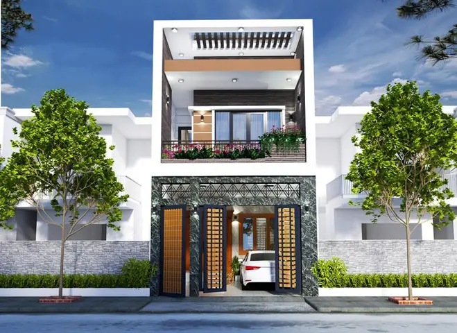 Phối Cảnh Nhà 2 Tầng Đẹp