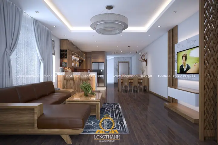 Phòng Khách Kết Hợp Phòng Ăn