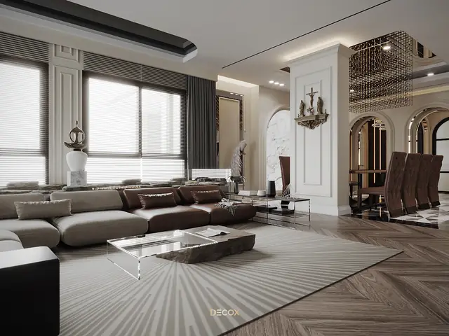 Phòng Khách Phong Cách Tân Cổ Điển