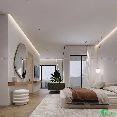 Phòng Khách Và Phòng Ngủ Chung