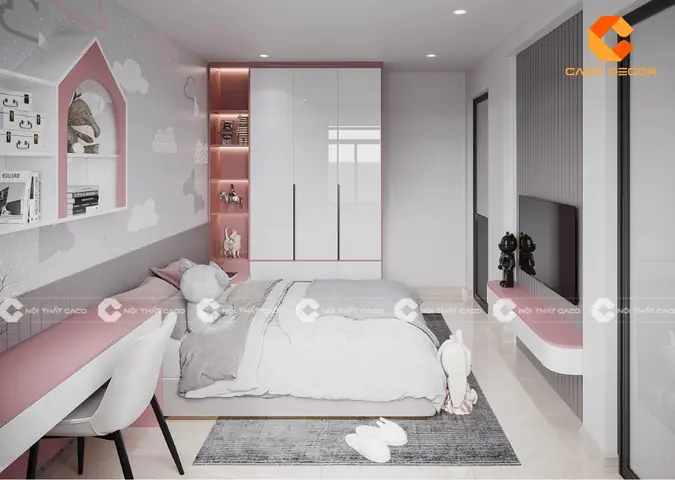 Phòng Ngủ Đẹp Cho Bé Gái 9 Tuổi