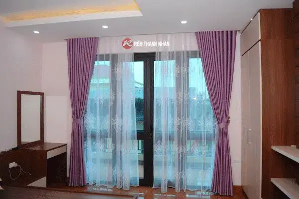 Rèm Cửa Phòng Ngủ Màu Tím