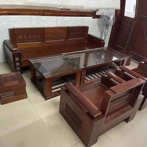 Sa Lông Gỗ Căm Xe