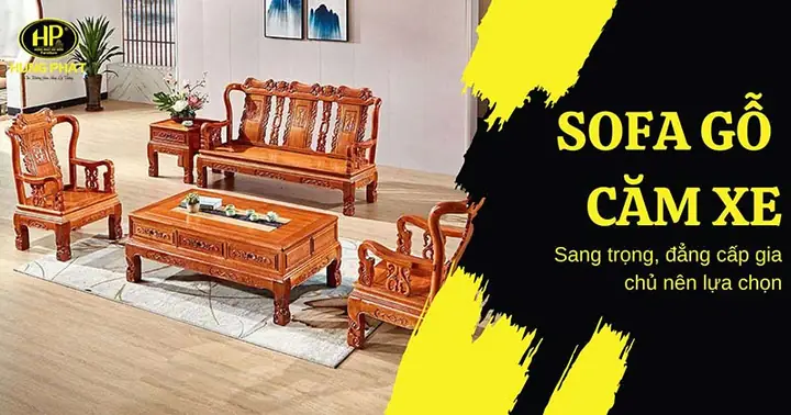 Sa Lông Gỗ Căm Xe