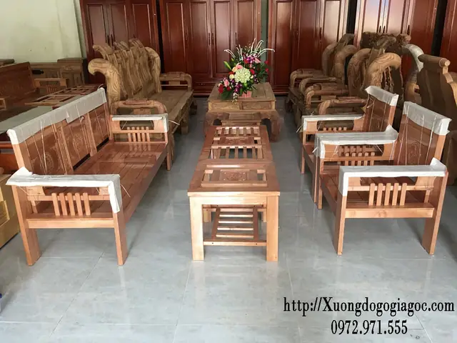 Sa Lông Gỗ Đơn Giản