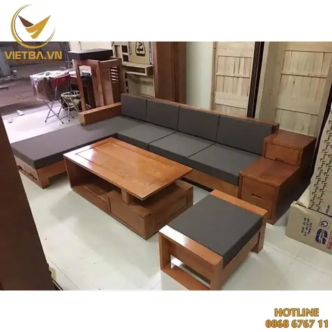Sa Lông Gỗ Đơn Giản