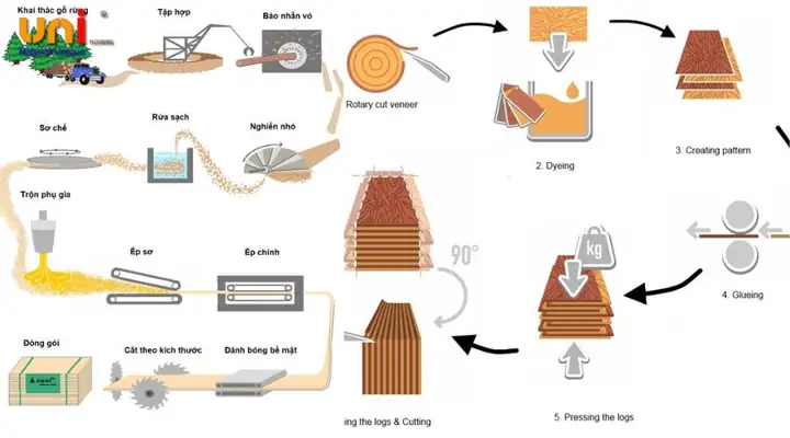 Sản Xuất Gỗ Tự Nhiên
