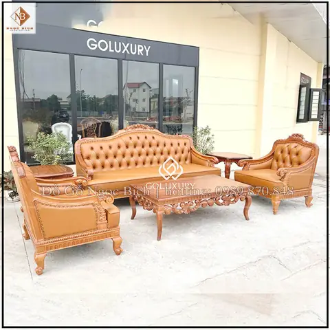Sofa Gỗ Tân Cổ Điển