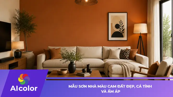 Sơn Nhà Màu Da Cam