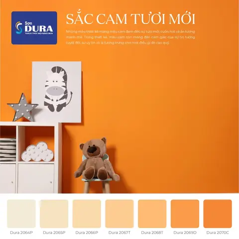 Sơn Nhà Màu Da Cam