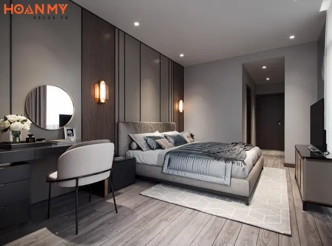 Sơn Phòng Ngủ Màu Xám Xanh