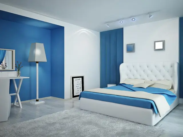 Sơn Phòng Ngủ Màu Xanh
