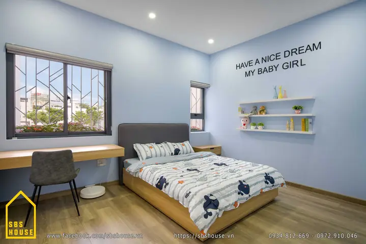 Sơn Phòng Ngủ Màu Xanh Dương