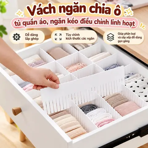 Thanh Chia Ngăn Tủ Quần Áo