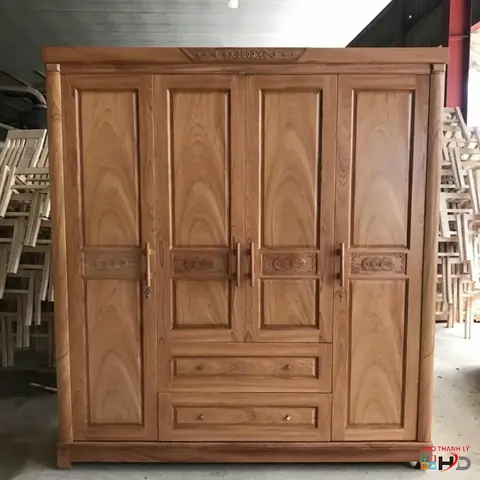 Thanh Lý Tủ Quần Áo Gỗ Sồi