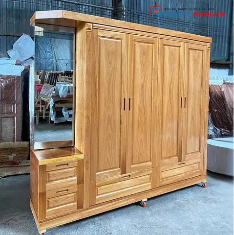 Thanh Lý Tủ Quần Áo Gỗ Sồi