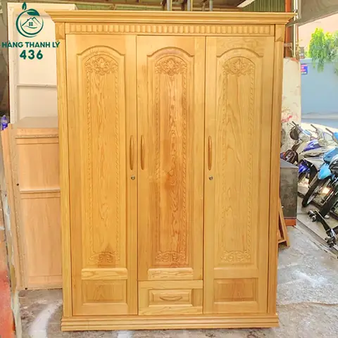 Thanh Lý Tủ Quần Áo Gỗ Sồi