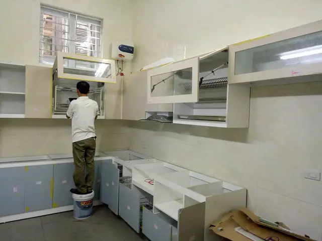 Thi Công Tủ Bếp Dưới