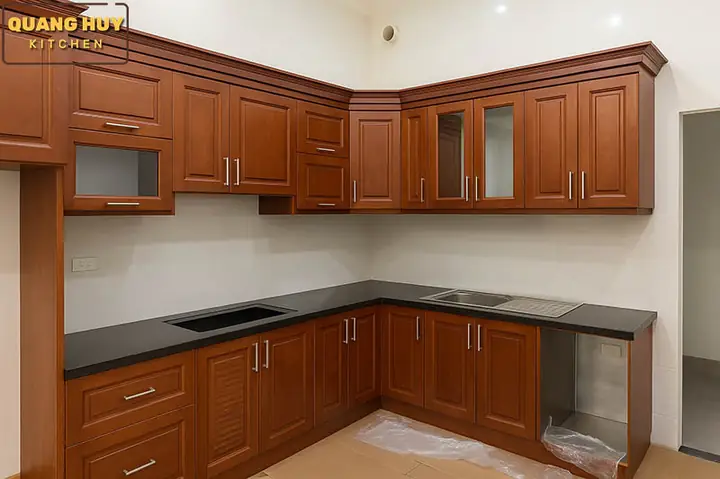 Thi Công Tủ Bếp Gỗ Tự Nhiên