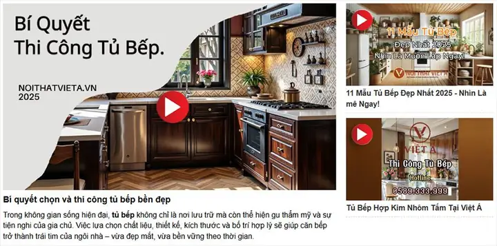 Thi Công Tủ Bếp Tại Thanh Hóa