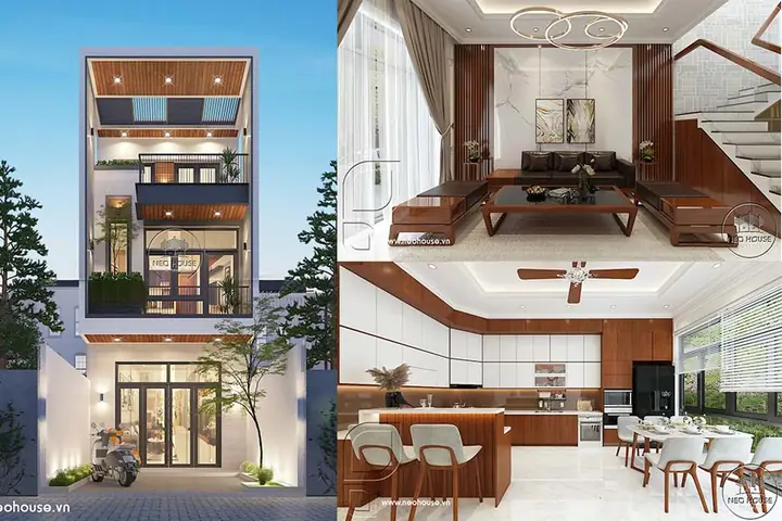 Thiết Kế Nhà 1 Tầng 4x20m