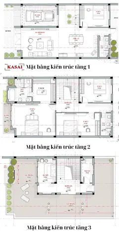Thiết Kế Nhà 3 Tầng 4 Phòng Ngủ