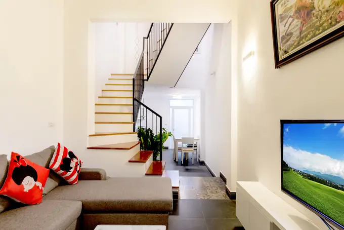 Thiết Kế Nhà Lệch Tầng 3x12m