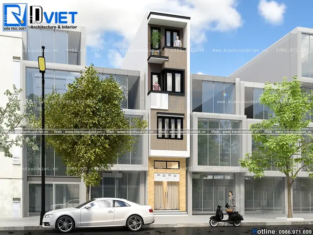 Thiết Kế Nhà Lệch Tầng 3x12m