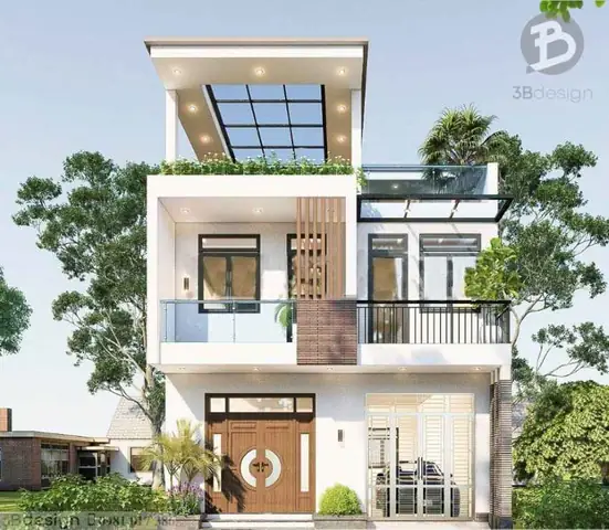 Thiết Kế Nhà Mặt Tiền 7 5m