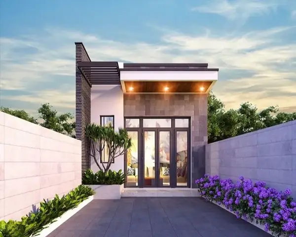 Thiết Kế Nhà Ống 1 Tầng 5x20