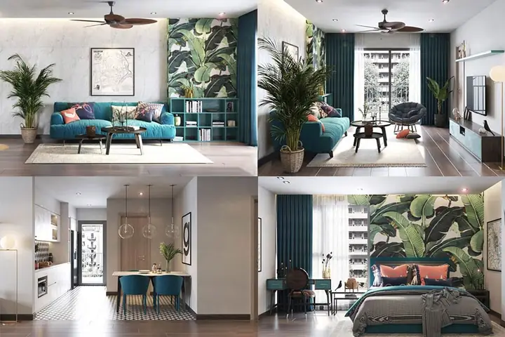 Thiết Kế Nội Thất Chung Cư 105m2