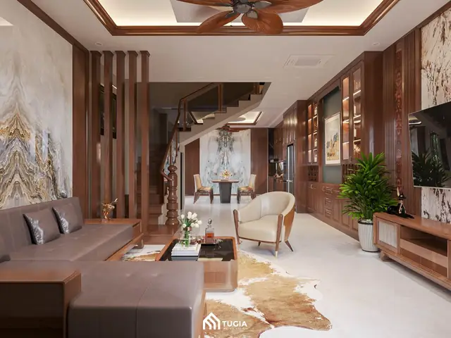 Thiết Kế Nội Thất Phòng Khách Nhà Ống