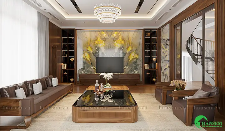 Thiết Kế Nội Thất Phòng Khách Nhà Ống