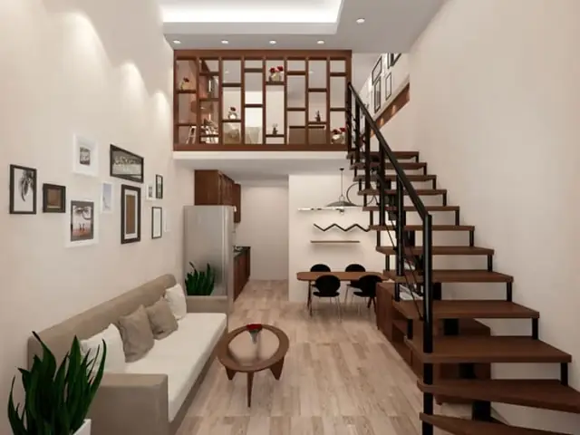 Thiết Kế Tầng Lửng Làm Phòng Khách