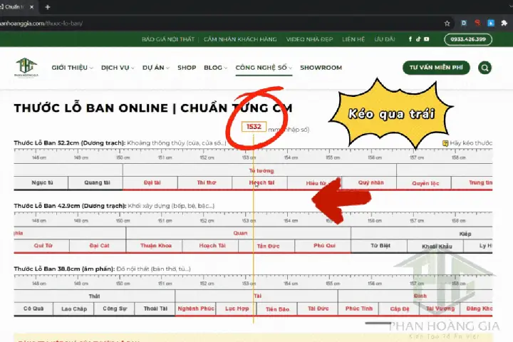 Thước Đo Phong Thủy Online