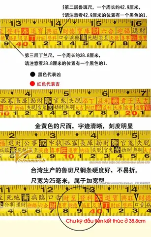 Thước Lỗ Ban Có Mấy Loại