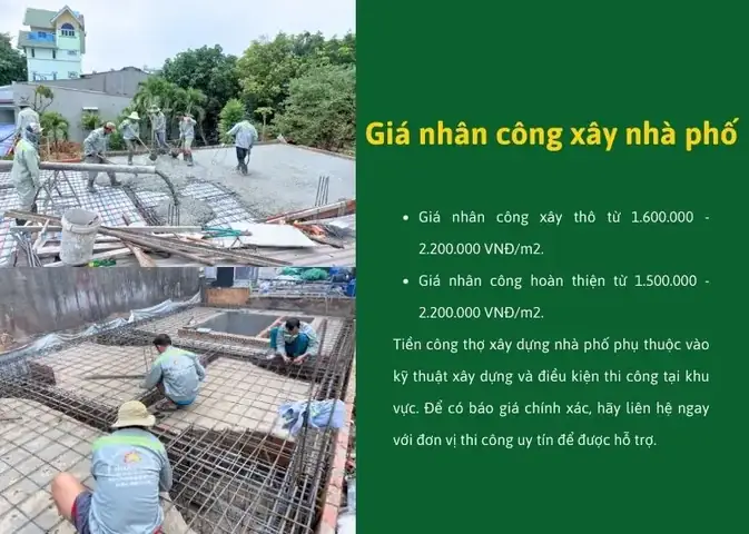 Tiền Công Xây Dựng Nhà