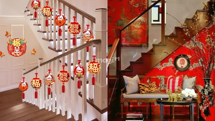 Trang Trí Cầu Thang Ngày Tết