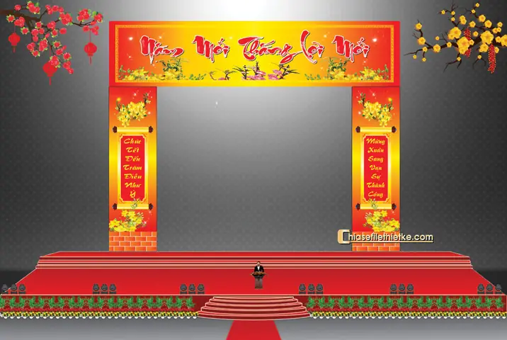 Trang Tri Cong Chao Tet