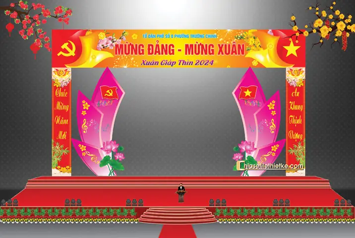 Trang Tri Cong Chao Tet