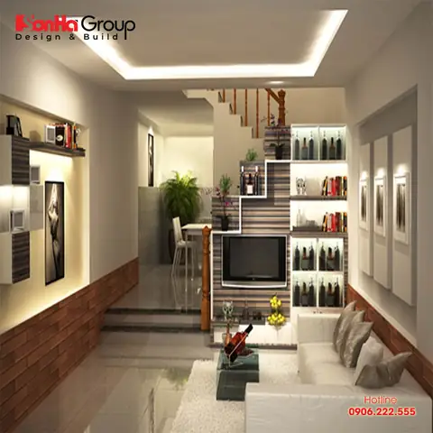 Trang Trí Phòng Khách Nhà Ống 3m