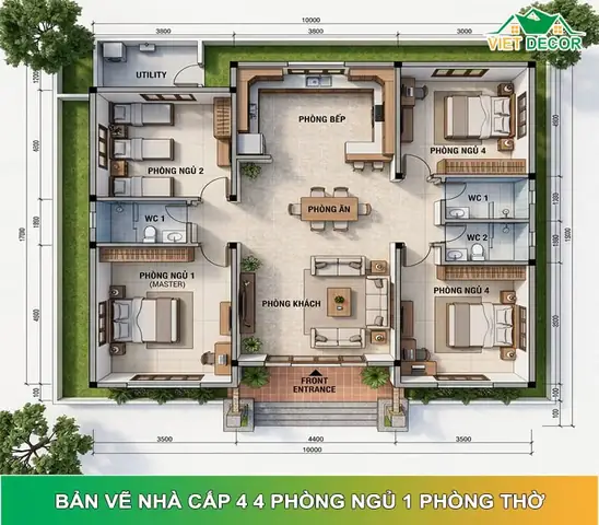 Trang Trí Phòng Ngủ Nhà Cấp 4