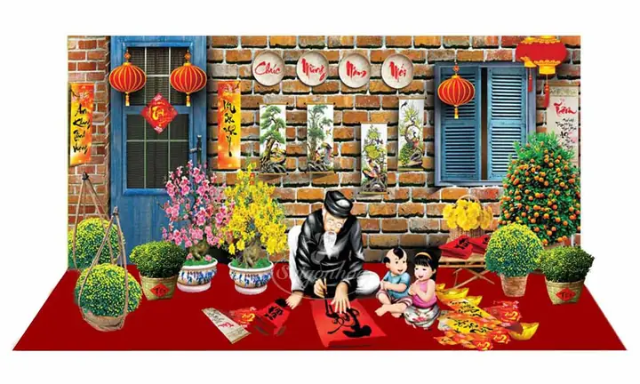 Trang Trí Tết Ông Đồ