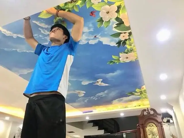 Tranh Dán Trần Phòng Ngủ