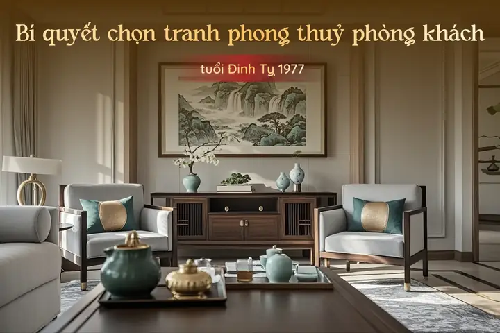 Tranh Phong Thủy Phòng Khách Cho Tuổi Đinh Tỵ