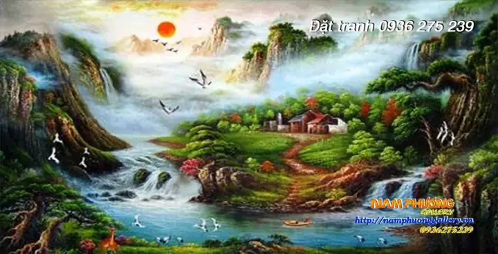 Tranh Phong Thủy Phòng Khách Cho Tuổi Đinh Tỵ